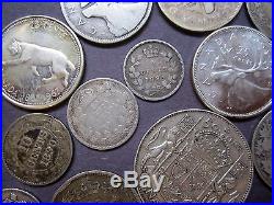 Canada Silver Coin Lot, 318g (1870-1967) 80% to 92.5% Silver Coins