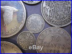 Canada Silver Coin Lot, 318g (1870-1967) 80% to 92.5% Silver Coins