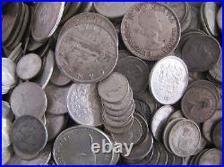 Canada Silver Coin Lot 500 grams, Half kilo lot of Canadian Silver coins Mixed