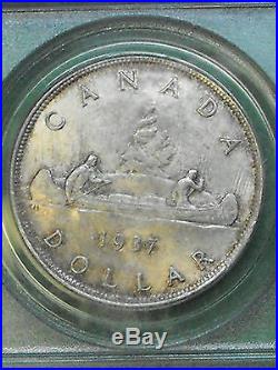 Canada Silver Dollar, PCGS Graded 4 Coin Lot