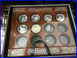 Canada Silver Zodiac Coin Set Lunar Series Display Case Tiger Rabbit