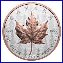 Canada Ultra-High Relief $20 Silver MAPLE LEAF Coin Set SML, Pink Gold 2025