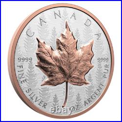Canada Ultra-High Relief $20 Silver MAPLE LEAF Coin Set SML, Pink Gold 2025