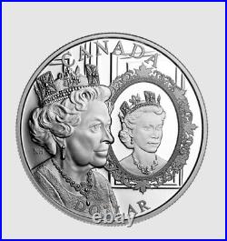 Canada coin 2022 Platinum Jubilee Proof Queen Elizabeth II 99.99% Pure Silver