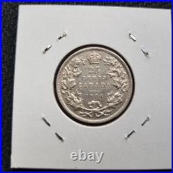 Canada coin, 25 cents, silver, 1904, Very rare