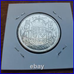 Canada coin, 50 cents, silver, 1949