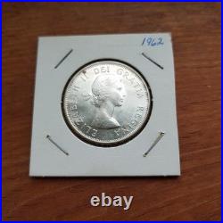 Canada coin, 50 cents, silver, 1962, very nice condition