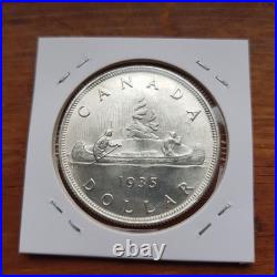 Canada coin, One dollar, silver, 1935, Choice Gem, Uncirculated