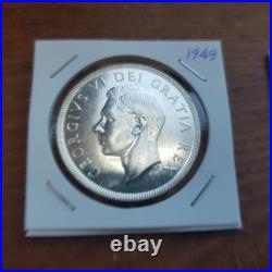 Canada coin, one silver dollar, 1949