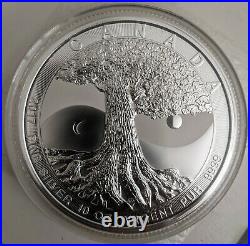 Canada the Great CTG 2017 $50 Tree of Life 10 oz t 0.9999 Silver in Mint Capsule