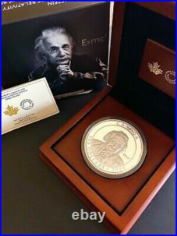 Canada \uD83C\uDDE8\uD83C\uDDE6 2015, 10 oz. Fine Silver Coin Albert Einstein Mintage1,500