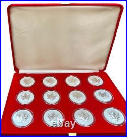 Canadian 2004 Maple Leaf Silver Coin 12 Constellations 0.9999 Limited to 5000