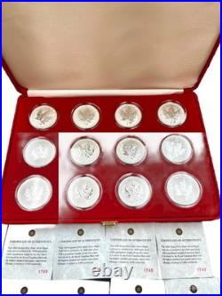 Canadian 2004 Maple Leaf Silver Coin 12 Constellations 0.9999 Limited to 5000