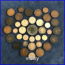 Canadian Coin Variety Lot $3.40 FV Silver & Old Copper Free Shipping USA