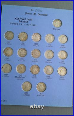 Canadian Dime Collection NO. 2 1937 to 1982 Vintage Whitman Folder