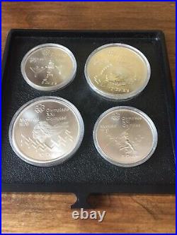 Canadian Montreal 1976 Olympic Sterling Silver 28 Coin Set
