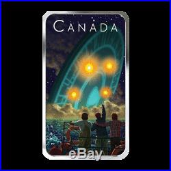 Canadian Silver Coin 2019 Unexplained Phenomenon Shag Harbor UFO w Black Light