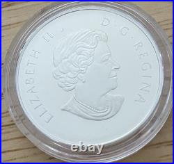 Cdn 2013 Silver $10 Coin featuring the Iconic Elk on the Reverse Side