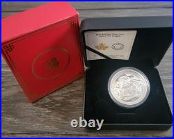 Cdn. 999 Silver High Relief $50 COA In Package Box Beautiful Coin Only 5388 Mint