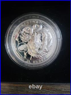 Cdn. 999 Silver High Relief $50 COA In Package Box Beautiful Coin Only 5388 Mint