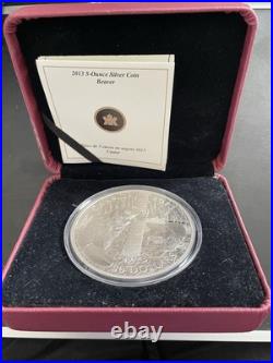 Cdn Bullion Coin 2013 5oz. (999)$50. With COA Limited Mintage Cdn Bullion Coin 2013 5oz. (999)$50. With COA Limited Mintage