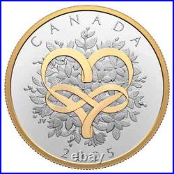 Celebrate Love Fine 1oz Silver Collectible Coin 2025 Royal Canadian Mint Canada
