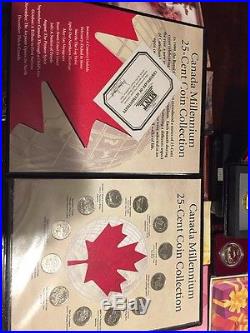 Coin Collection Canada Uncirculated Set Including Silver