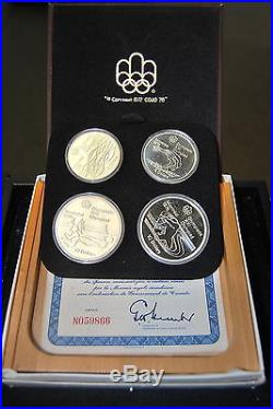 Complete 1976 Canada Olympic Silver PROOF Set 28 Coins 30.28 Troy Ounces Silver