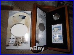 Complete Collection of ALL 8 Canada Wildlife Silver Coin & Stamp Sets. Mint