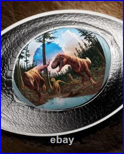 DINOSAUR EYE 2025 CANADA 1oz. 9999 Pure Silver OVAL SHAPPED Proof $20 Coin