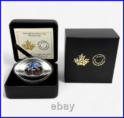 DINOSAUR EYE 2025 CANADA 1oz. 9999 Pure Silver OVAL SHAPPED Proof $20 Coin