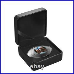 DINOSAUR EYE 2025 CANADA 1oz. 9999 Pure Silver OVAL SHAPPED Proof $20 Coin