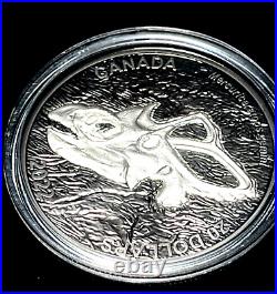 Discovering Dinosaurs Mercury's Horned Face 2022 Canada $20 Fine Silver Coin