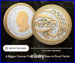 EAGLE the HUNTER Kwakiutl Tsaxis 2025 CANADA 10oz. 9999 Pure Silver $100 Coin EAGLE the HUNTER Kwakiutl Tsaxis 2025 CANADA 10oz. 9999 Pure Silver $100 Coin