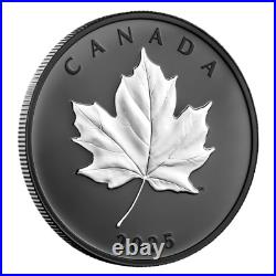 ELEGANT MAPLE 2025 CANADA Rhodium Gilded 1oz. 9999 Pure Silver $20 Coin