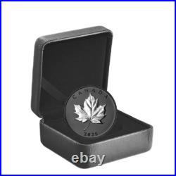 ELEGANT MAPLE 2025 CANADA Rhodium Gilded 1oz. 9999 Pure Silver $20 Coin