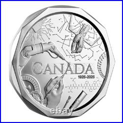 ENGINEER Anniversary 2025 CANADA 1oz. 9999 Silver Proof $25 UNIQUE FACETED Coin