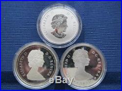 Eleven Canadian Silver Coins! Beautiful Silver Collector Coins & Pendant