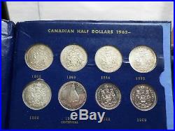 Estate Coin Collection 23 Old Canada Half Dollars (1940-1976) 17 are Silver