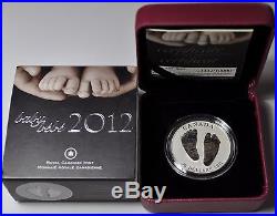 Extremely Rare Canada 2012 Welcome To The World 1/2 Oz Silver Coin Baby Feet