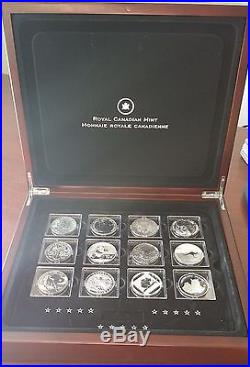Fabulous 15 World Famous Silver Coin Set RCM Canada, U. S, Australia, Britain