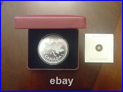 Farewell to the Penny 2012 Canada 1 cent 5 oz. Fine Silver Coin
