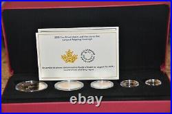 Fine Silver 5-Coin Fractional Set A Historic Reign Mintage 7,500 (2016)