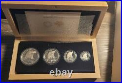 Fine Silver Fractional Set Bald Eagle Mintage 7,500 (2015) 4 Coins