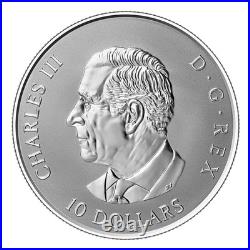 GLEAMING MAPLE LEAVES 2026 CANADA. 9999 Pure Silver Proof $10 Coin