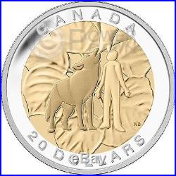 HUMILITY Wolf Seven Sacred Teachings First Nations Silver Coin 20$ Canada 2014