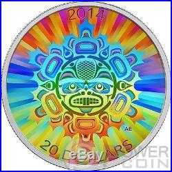 INTERCONNECTIONS Land Beaver Hologram Silver Coin 20$ Canada 2014