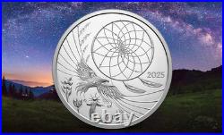 LEGEND of the DREAMCATCHER 2025 CANADA 1oz. 9999 Pure Silver Proof $20 Coin