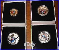 LOT of 4 Canada 2015 SUPERMAN Coins 14k $100 GOLD Coin & 3 X $20 SILVER Coins