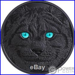 LYNX In The Eyes Of The Glow In The Dark Silver Coin 15$ Canada 2017